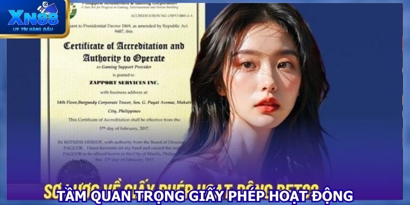 Đánh giá về tầm quan trọng của giấy phép hoạt động